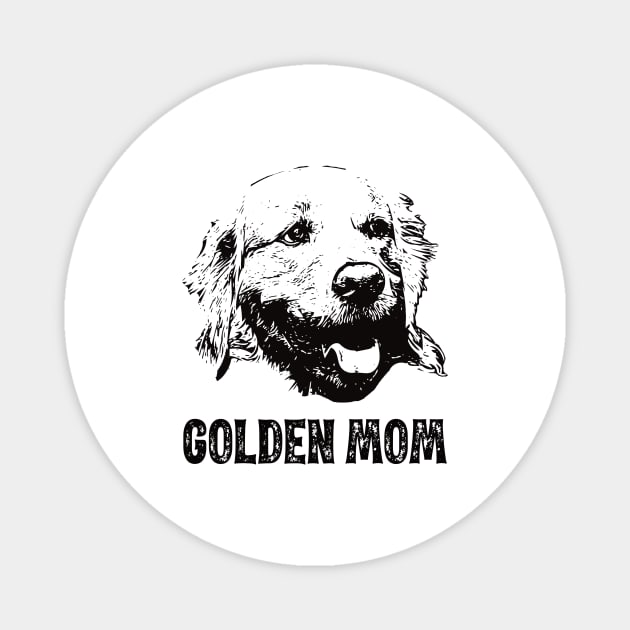 Golden Mom - Golden Retriever Mom Magnet by DoggyStyles